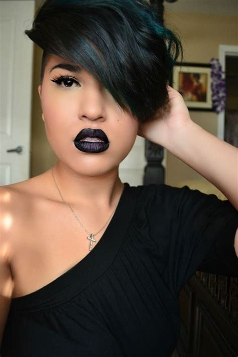 bangs african american hair|swept bangs in black.